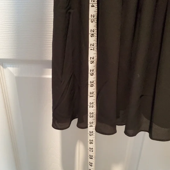 Express one shoulder black dress with pleats, size 2 - Picture 10 of 13